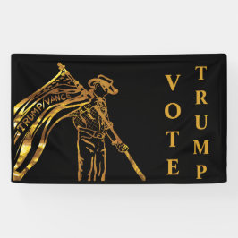 トランプ2024 横断幕