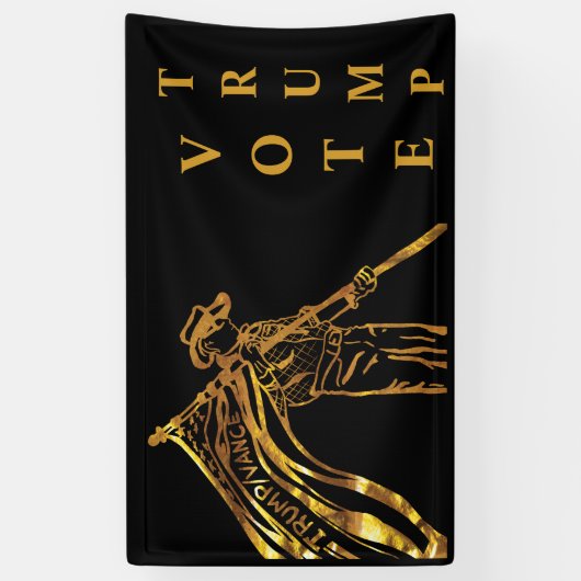 トランプ2024 横断幕 (縦)