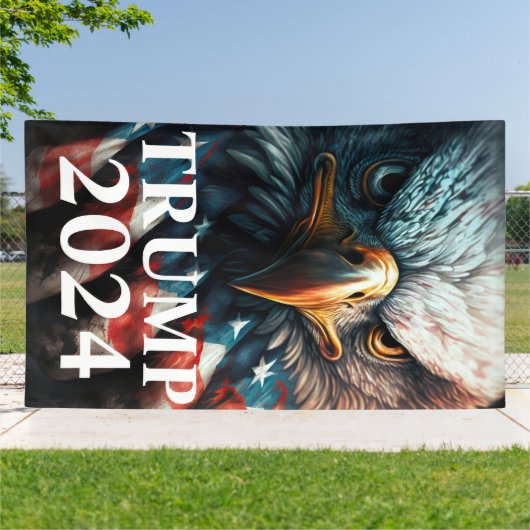 トランプ2024 横断幕 (外側)