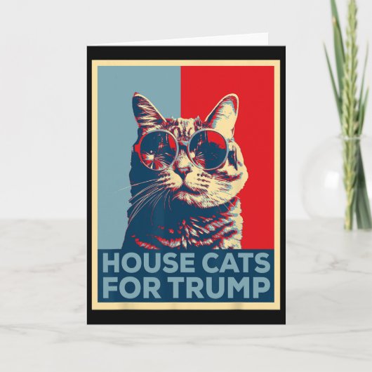 トランプ2024 猫の家 トランプ勝利 カード (正面)