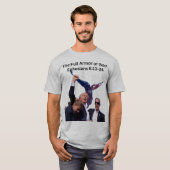トランプ2024、神の完全な鎧 Tシャツ (正面フル)