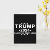 トランプ2024 票を再集計しろ 米大統領選 カード (黄色い花)