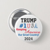 トランプ2024 編集可能ネーム 缶バッジ (正面&裏面)