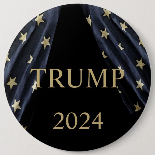 トランプ2024 缶バッジ (正面)