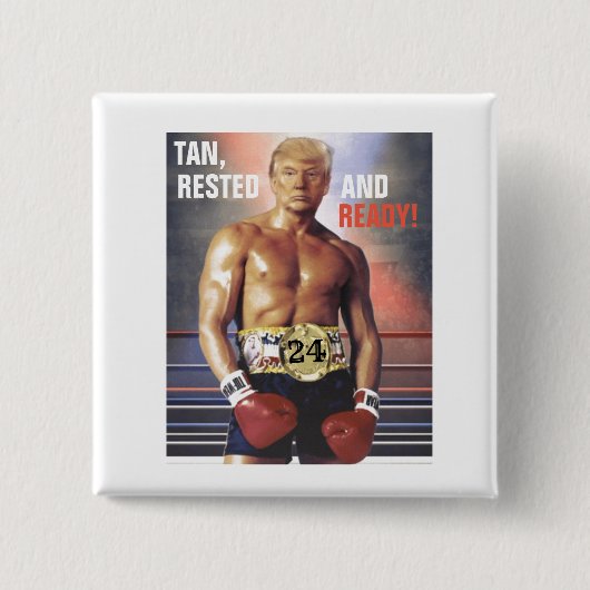 トランプ2024 缶バッジ (正面)