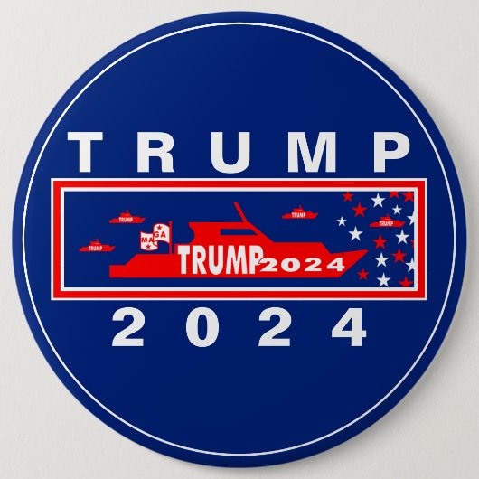 トランプ2024 缶バッジ (正面)