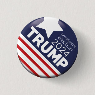 トランプ2024 缶バッジ
