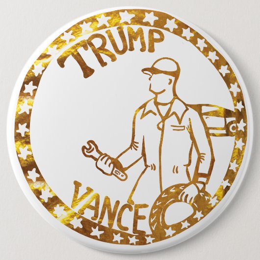 トランプ2024 缶バッジ (正面)