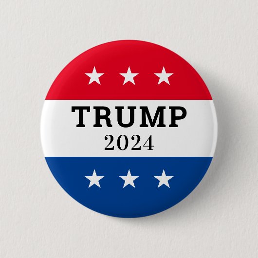 トランプ2024 缶バッジ (正面)
