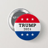 トランプ2024 缶バッジ (正面&裏面)
