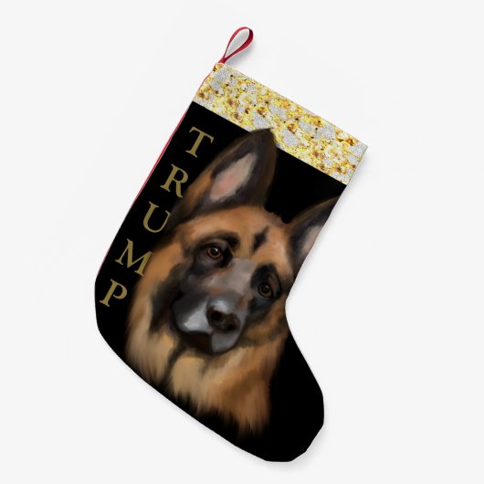 トランプ2024 見てろ スモールクリスマスストッキング (正面 (吊り時))