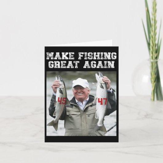 トランプ2024 釣りを再び偉大に カード (正面)