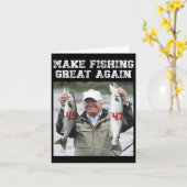 トランプ2024 釣りを再び偉大に カード (黄色い花)