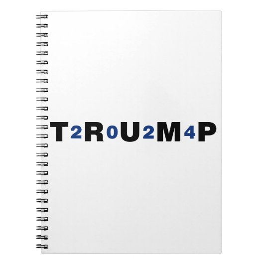 トランプ2024 青 ノートブック (正面)