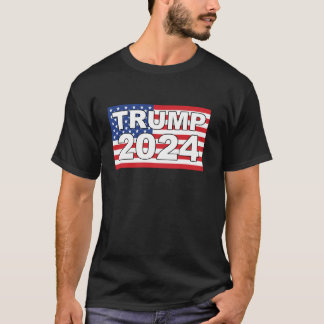 トランプ2024 45 47アメリカ国旗USAアメリカ4日 Tシャツ