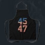 トランプ2024 45 47ヴィンテージアメリカ国旗のレトロ4547 エプロン<br><div class="desc">トランプ2024 45 47ヴィンテージアメリカ国旗のレトロ4547トランプ2024</div>