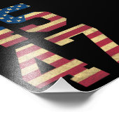 トランプ2024 45 47ヴィンテージアメリカ国旗のレトロ4547 フォトプリント            (角)