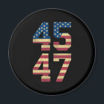 トランプ2024 45 47ヴィンテージアメリカ国旗のレトロ4547 マグネット<br><div class="desc">トランプ2024 45 47ヴィンテージアメリカ国旗のレトロ4547トランプ2024</div>