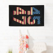 トランプ2024 45 47ヴィンテージアメリカ国旗のレトロ4547 横断幕 (インサイチュ)