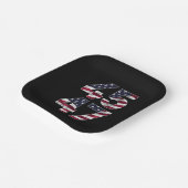 トランプ2024 45 47ヴィンテージ米国 ペーパープレート (傾斜あり)