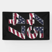 トランプ2024 45 47ヴィンテージ米国 横断幕 (横)