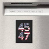 トランプ2024 45 47ヴィンテージ マグネット (インサイチュ (食洗機))