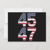 トランプ2024 45 47ヴィンテージ 招待状 (正面)