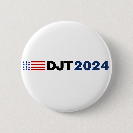 トランプ2024 DJTボタン 缶バッジ (正面)