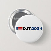 トランプ2024 DJTボタン 缶バッジ (正面&裏面)