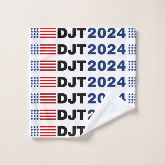 トランプ2024 DJT ウォッシュタオル (ウォッシュタオル)