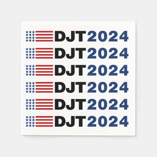 トランプ2024 DJT スタンダードカクテルナプキン (正面)