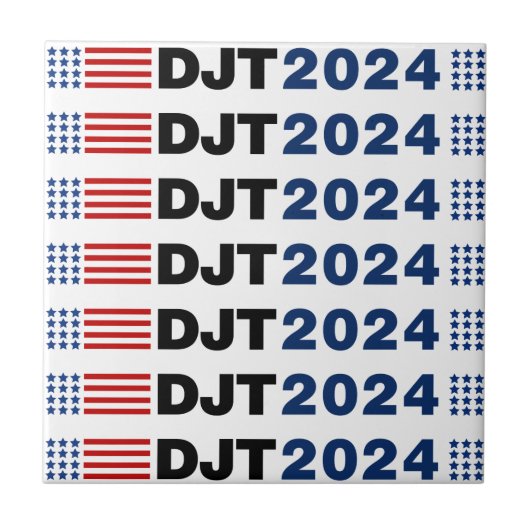 トランプ2024 DJT タイル (正面)