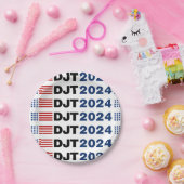 トランプ2024 DJT ペーパープレート (パーティー)