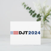 トランプ2024 DJT ポストカード (スタンド正面)