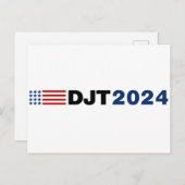 トランプ2024 DJT ポストカード (正面/裏面)