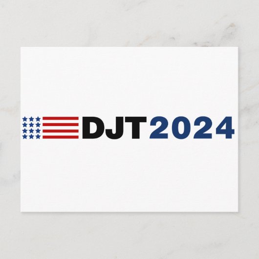 トランプ2024 DJT ポストカード (正面)