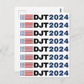 トランプ2024 DJT ポストカード (正面/裏面)