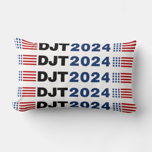 トランプ2024 DJT ランバークッション (正面)