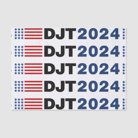 トランプ2024 DJT 薄葉紙 (正面)