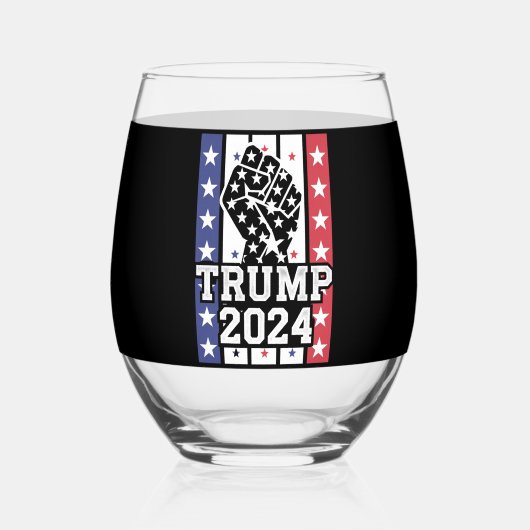 トランプ2024 Fifth Outlaw Hillbilly J.D.Vance 2024 ステムなしワイングラス (裏面)