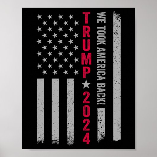 トランプ2024 Flag Victory J.d.vance President 47 Tru ポスター (正面)