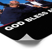 トランプ2024 God Bless You - God Bless America ポスター (角)