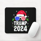 トランプ2024 Santa Hatクリスマスライトクリスマスおもしろい マウスパッド (マウス)
