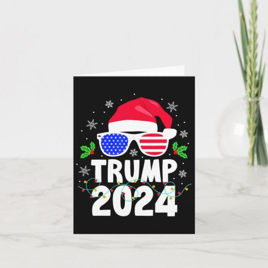 トランプ2024 Santa Usa再び素晴らしFuクリスマス カード (正面)