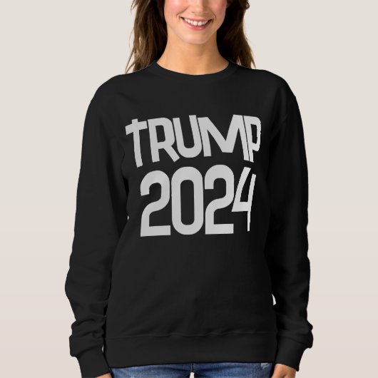 トランプ2024 Tシャツスウェットシャツ スウェットシャツ (正面)
