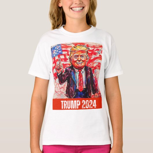 トランプ2024 Tシャツ (正面)