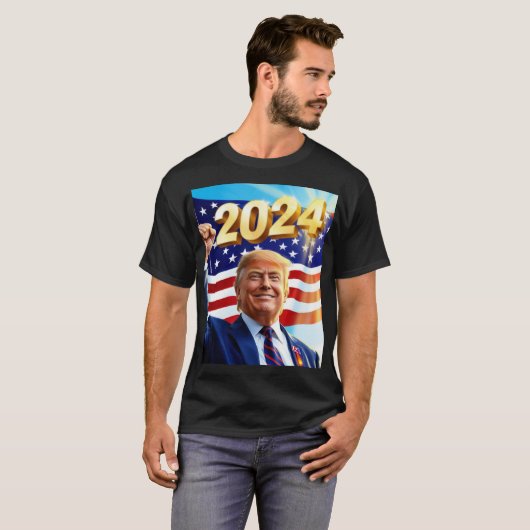 トランプ2024 Tシャツ (正面フル)