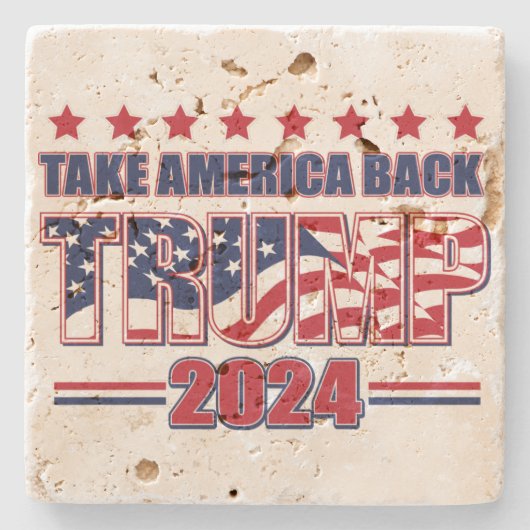 トランプ2024 Take America ストーンコースター (正面)