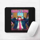 トランプ2024 Take America Back Daddy's Home Pink Bub マウスパッド (マウス)