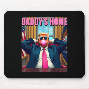 トランプ2024 Take America Back Daddy's Home Pink Bub マウスパッド